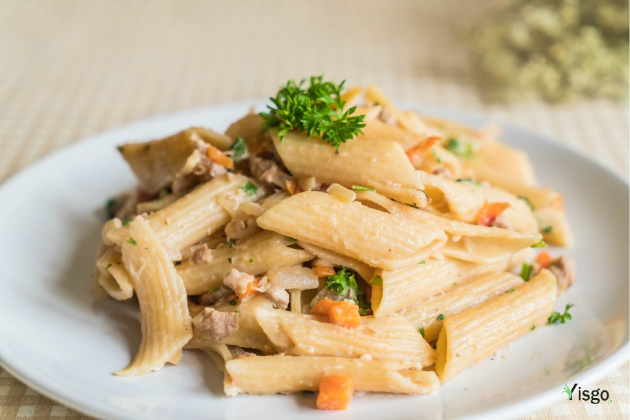 creamy chicken tuscan chicken pasta (Final Assembly )